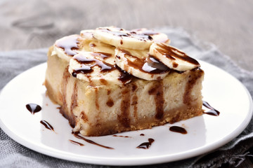Banana cheese cake