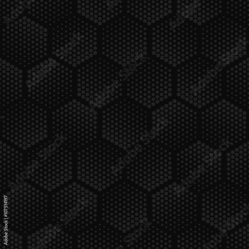 "Vector dark geometric halftone seamless pattern Retro