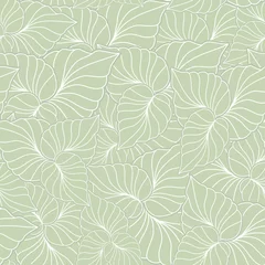 Seamless leaf background soft coloured pattern in vector