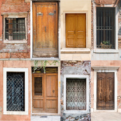 Collage of doors and windows