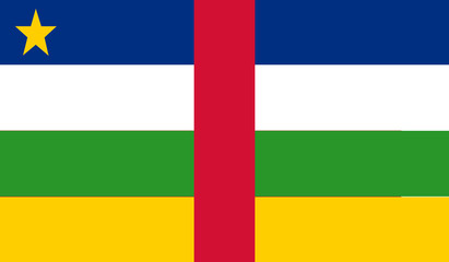 Central African Republic Flag﻿ © G7 Stock