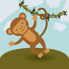 cute monkey  design