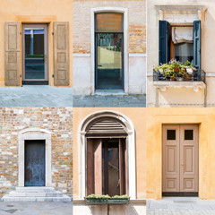 Collage of doors and windows