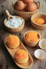 cake gold egg thread