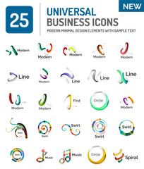 Abstract business icons