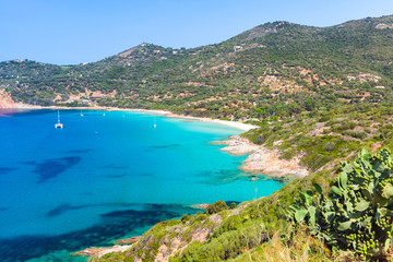 Corsica. Azure bay of Piana region, France