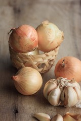 Onion and garlic