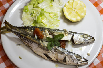 piatto di sgombri