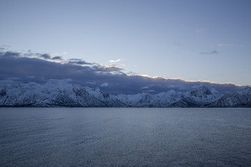 Coast of Lofoten Islands near Fiskebol, Nordland, Norway