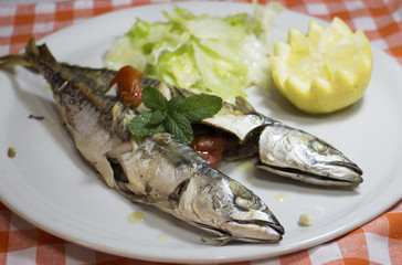 piatto di sgombri