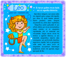 Leo Zodiac kid