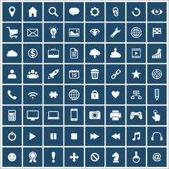 Set of flat vector icons