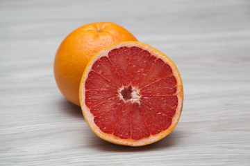 Grapefruit in a cut