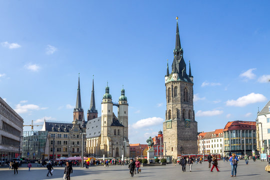 Marktplatz, Halle an der Saale, Deutschland 