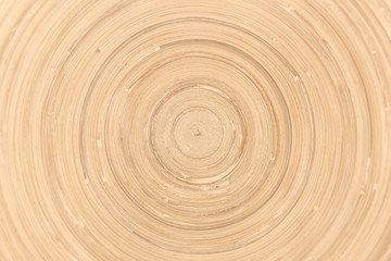 bamboo wood art circle shape for background
