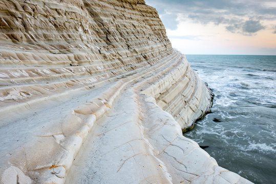 Turkish Staircase at sunset, Sicily(Italy)