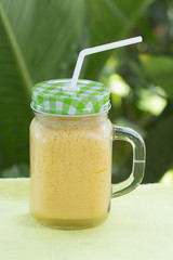 Fresh tropical fruit smoothies