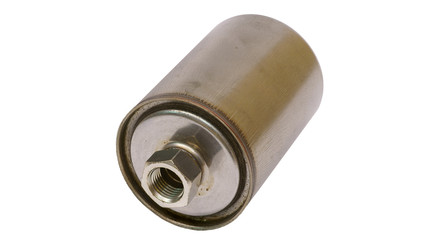 new car oil filter on a white background