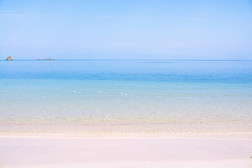 Clear sea and beach in summer season