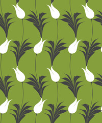 Turkish tulip seamles pattern
