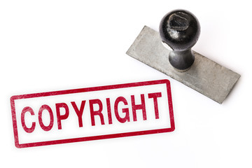 copyright copyleft text label stamp for documents.