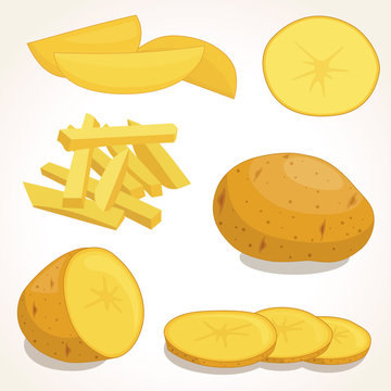 Set of Cute Potato Vector Designs Graphic by jonnyleaf14 · Creative Fabrica