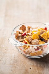 Delicious cereals breakfast