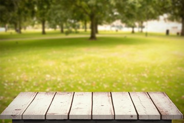 Fototapeta premium Composite image of wooden floor