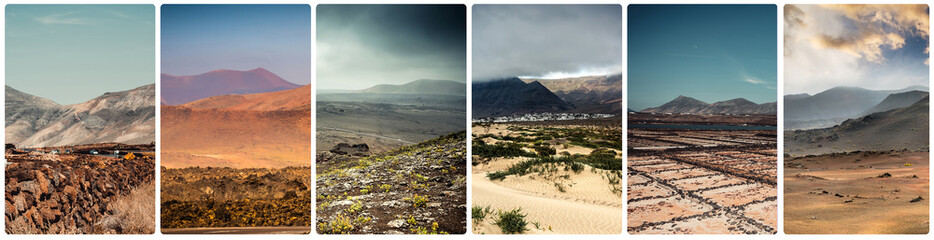 mountain scenery views in Lanzarote