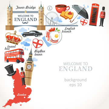 travel banners background England