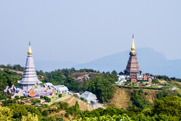 pagoda on Inthanon mountain chiangmai Thailand