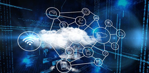 Composite image of smartphone apps icons