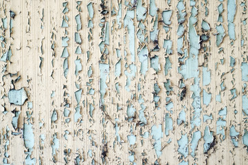 peeling wall.