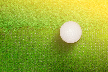 Golf ball on grass