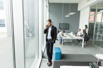 Businessman on a phone