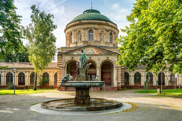 Old Hygieia Fountain in Karlsruhe - obrazy, fototapety, plakaty