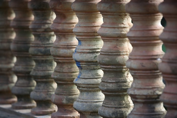 cambodian balustrade background.