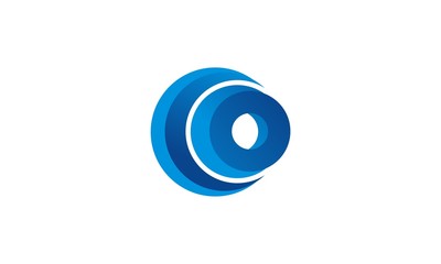 3D circle company logo