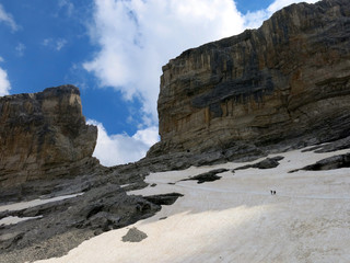 Fototapeta na wymiar Rolandos Breach, Ordesa y Monte Perdido National Park, Pyrenees, Spain