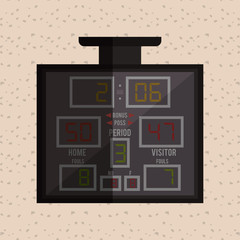 Basketball icon design, vector illustration