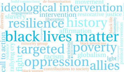 Fototapeta premium Black Lives Matter Word Cloud
