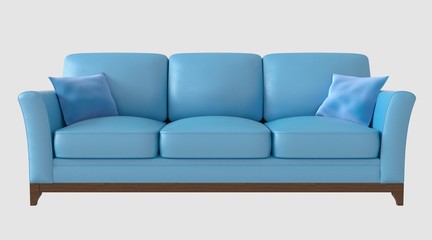 3D Illustration of a Sofa