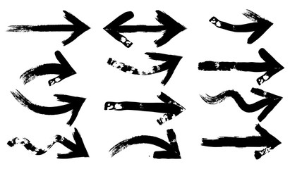Set of Grunge Arrows