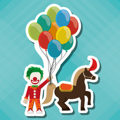 Circus and carnival design, vector illustration