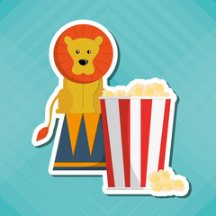 Circus and carnival design, vector illustration