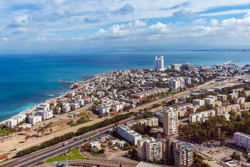 Aerial View of Haifa, Israel - 107550306