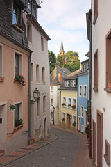 Saarburg, Gasse in der Altstadt