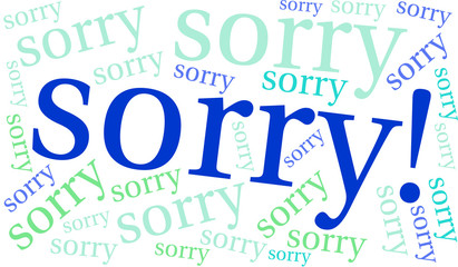Sorry Word Cloud