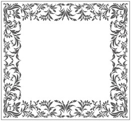 Vintage frame with elegant ornament - 107550941