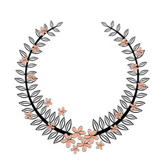 Floral ornament graphic design, vector illustration